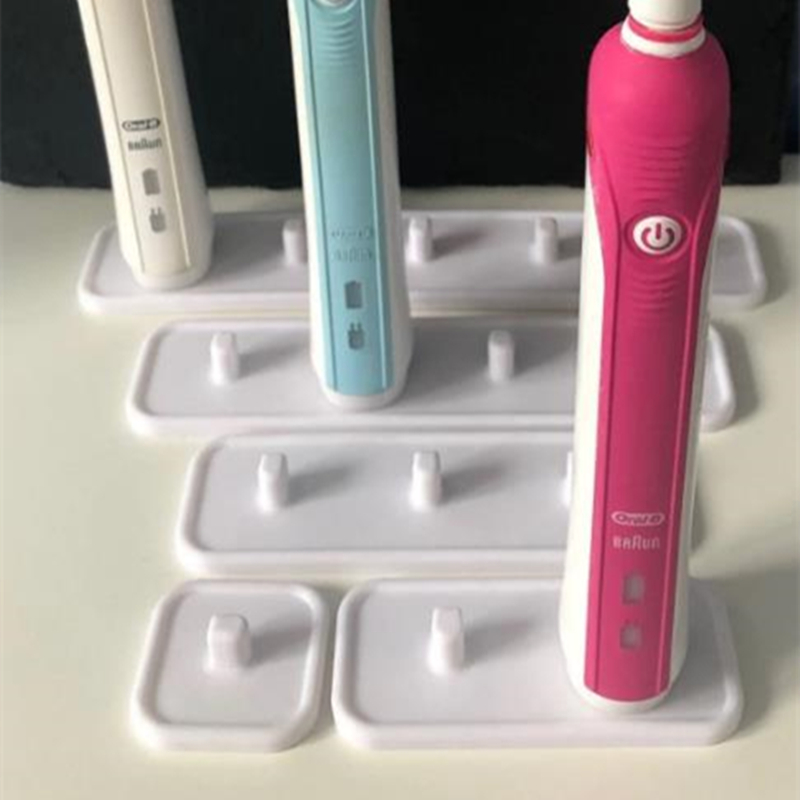Toothbrush Holder Set - การพิมพ์ 3D แปรงสีฟันไฟฟ้าขาตั้งสีขาว/สําหรับ 5, 4, 3,