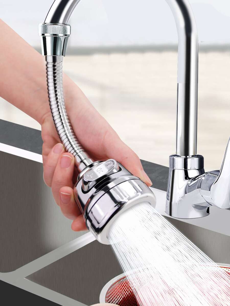 Home Kitchen Bathroom Marketing - หัวฉีดก๊อกน้ำแบบยืดหยุ่นรุ่นใหม่ Turbo Flex 360 หัวฉีดก๊อกน้ำแบบพ่นน้ำแรงสูง อุปกรณ์ต่อขยายก๊อกน้ำ