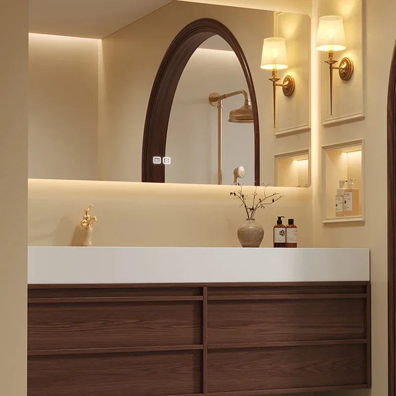 Japanese Home Bathroom Design - ตู้ห้องน้ำดีไซน์อิตาลี ชั้นวางของ อ่างล้างหน้า ตู้เก็บของเรียบง่าย ตู้ห้องน้ำสไตล์ญี่ปุ่น เฟอร์นิเจอร์ไม้สำหรับบ้าน