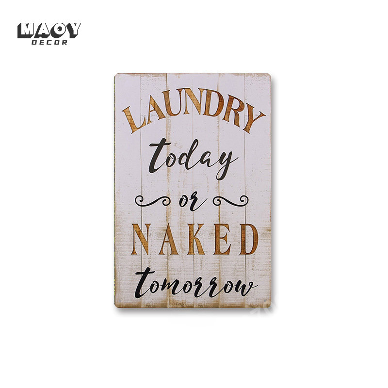 ป้ายโลหะติดผนังตกแต่งห้องซักรี - Home Bathroom Wall Decor บทวิจารณ์และราคา