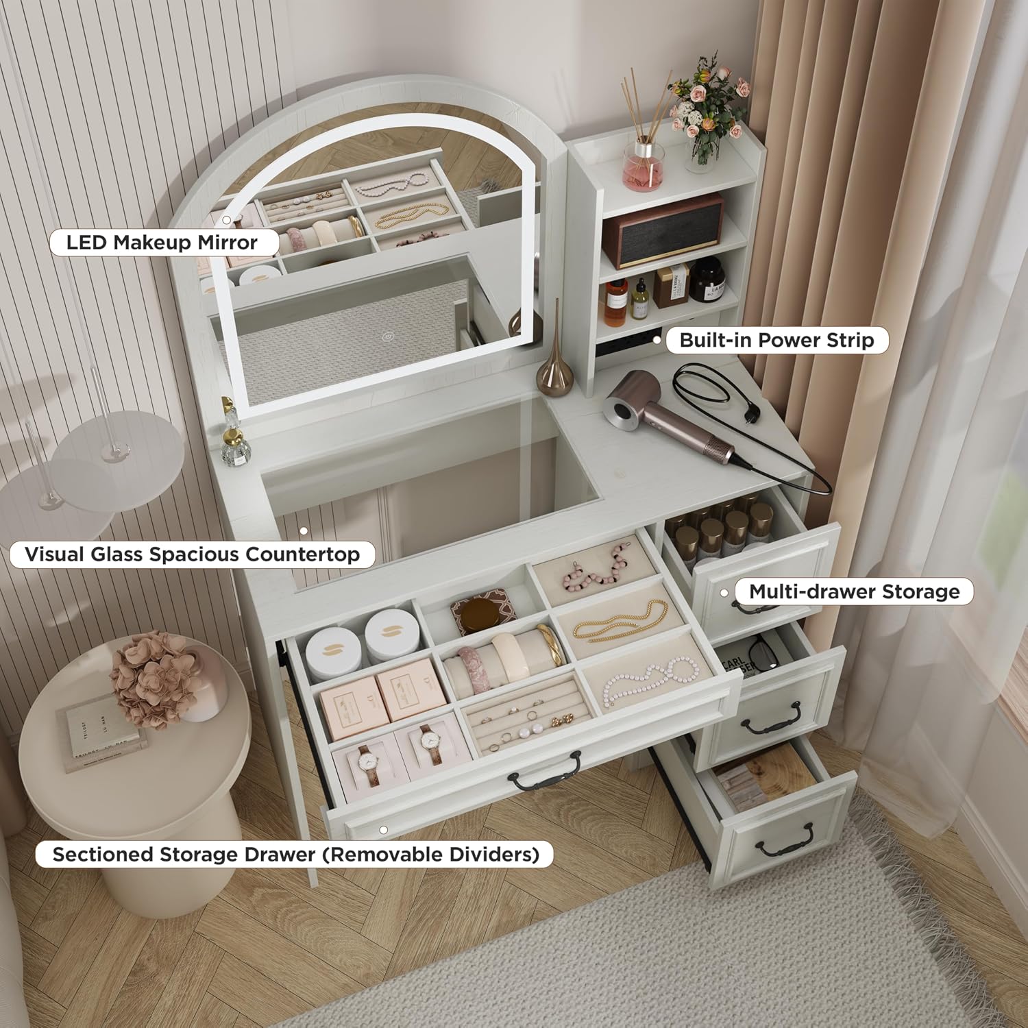 โต๊ะเครื่องแป้งสไตล์โมเดิร์นพร - Home Outlet Bathroom บทวิจารณ์และราคา