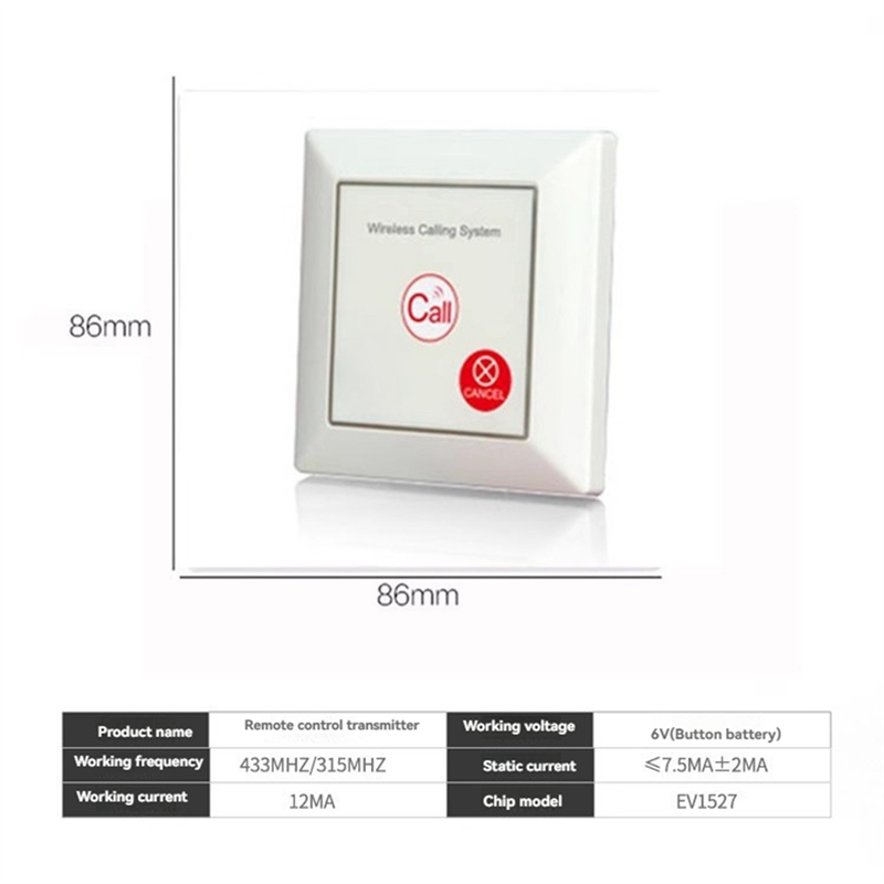 ABGN Caregiver Pager Alarm SOS - Home Bathroom Called บทวิจารณ์และราคา