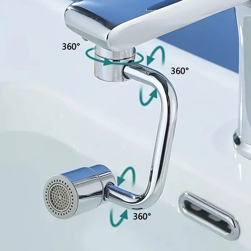 1 ชิ้น 1080 °   หมุนก๊อกน้ําห้ - Home Kitchen Bathroom Marketing บทวิจารณ์และราคา