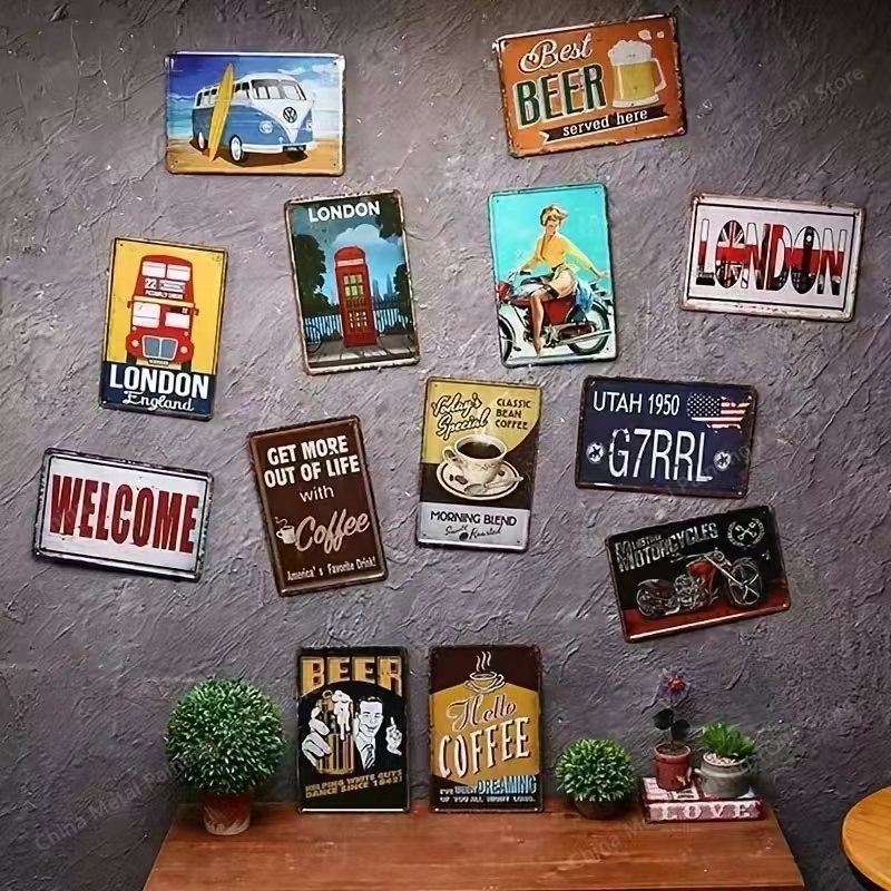 โปสเตอร์ศิลปะติดผนังโลหะ - ของ - Home Bathroom Wall Decor บทวิจารณ์และราคา
