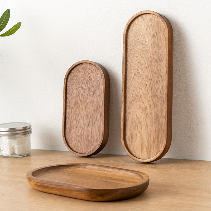 จานไม้รองจานชามทำจากไม้สไตล์ญี - Zara Home Bathroom Tray บทวิจารณ์และราคา