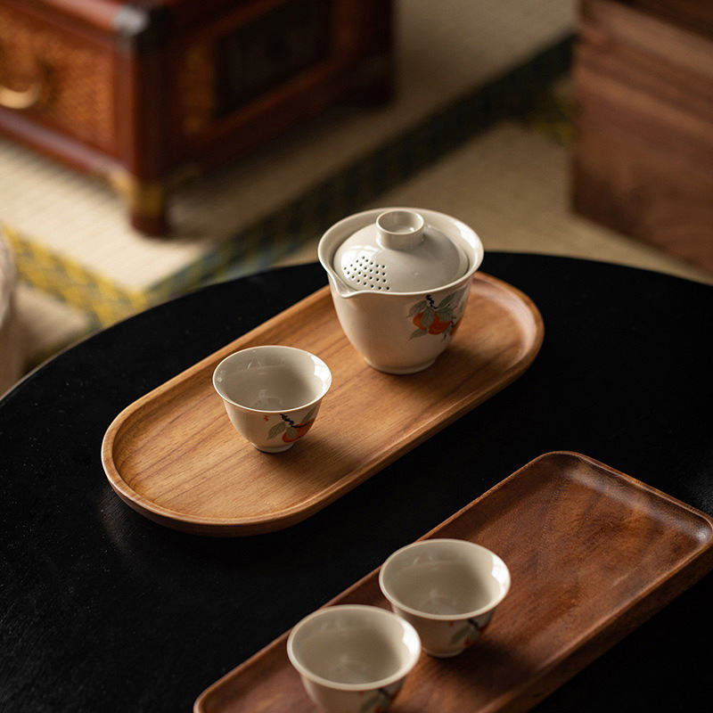 จานไม้รองจานชามทำจากไม้สไตล์ญี - Zara Home Bathroom Tray บทวิจารณ์และราคา