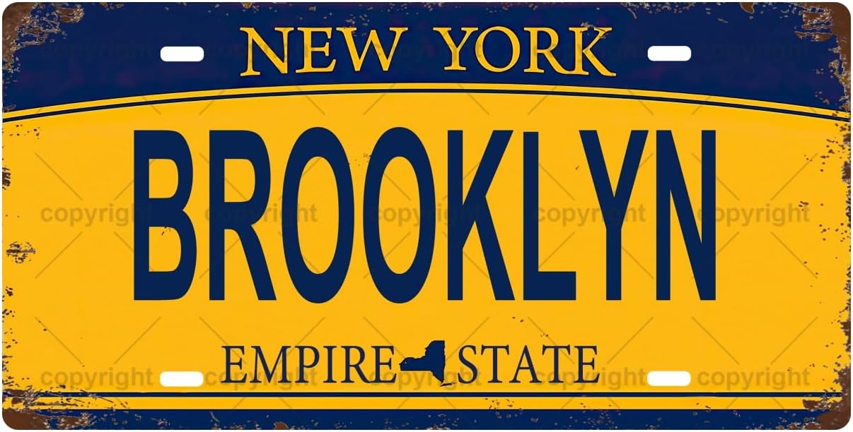 BROOKLYN ป้ายโลหะวินเทจ, ป้ายท - Home Bathroom Wall Decor บทวิจารณ์และราคา