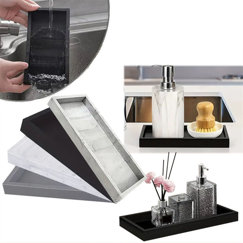 ถาดซิลิโคน S/L สำหรับวางบนเคาน - Zara Home Bathroom Tray บทวิจารณ์และราคา
