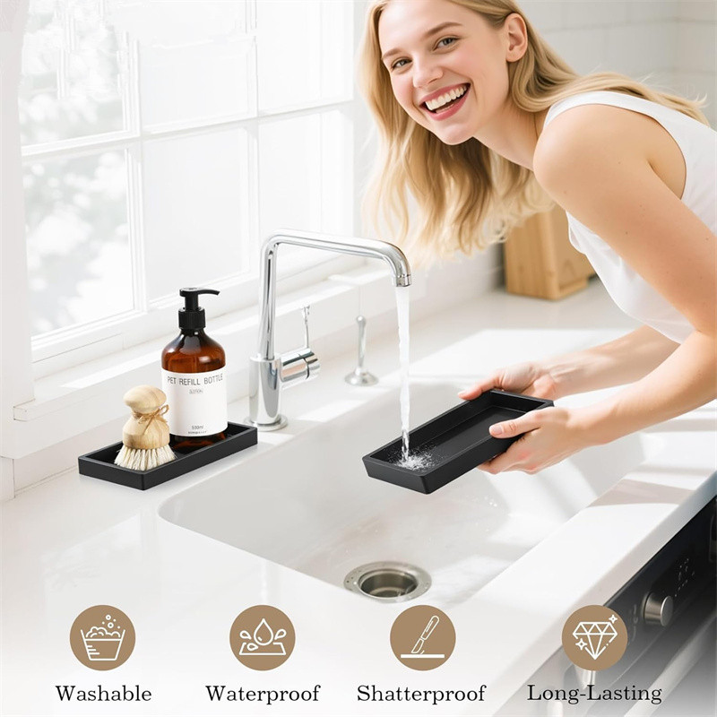 ถาดซิลิโคน S/L สำหรับวางบนเคาน - Zara Home Bathroom Tray บทวิจารณ์และราคา