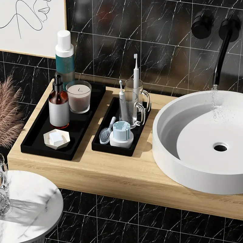 ถาดซิลิโคน S/L สำหรับวางบนเคาน - Zara Home Bathroom Tray บทวิจารณ์และราคา
