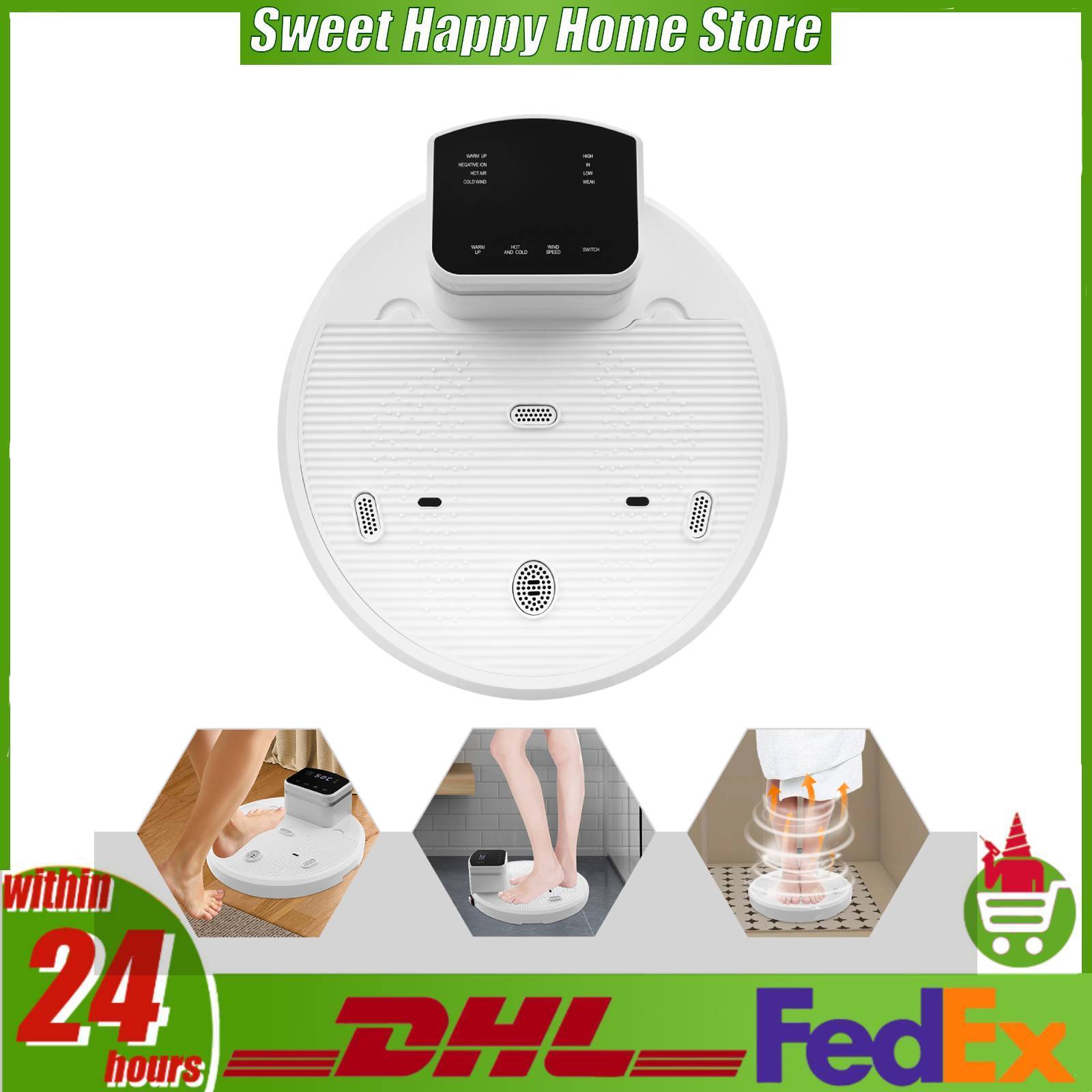 เครื่องเป่าตัวอัจฉริยะ 1400 วั - Home Bathroom Hand Dryer บทวิจารณ์และราคา