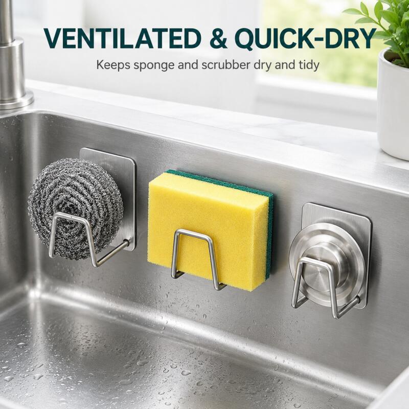 ที่วางฟองน้ำสแตนเลสแบบติดผนัง, - Home Bathroom Products บทวิจารณ์และราคา
