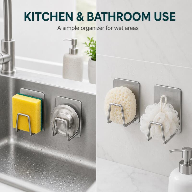 ที่วางฟองน้ำสแตนเลสแบบติดผนัง, - Home Bathroom Products บทวิจารณ์และราคา