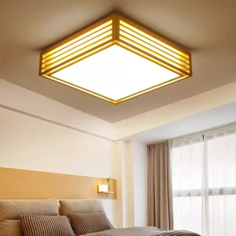 โคมไฟเพดาน LED ทรงสี่เหลี่ยม ด - Japanese Home Bathroom Design บทวิจารณ์และราคา
