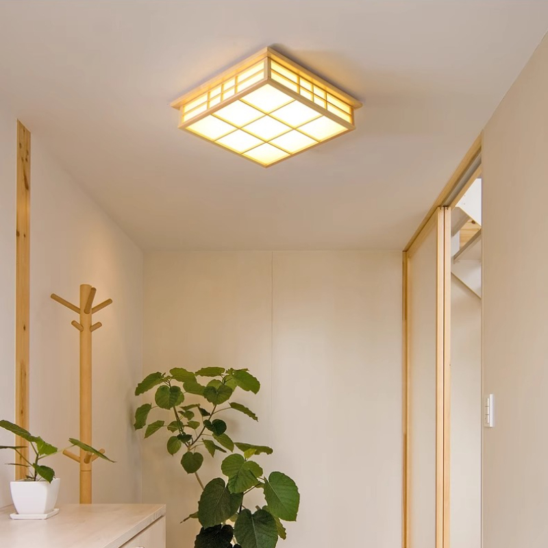 โคมไฟเพดาน LED ทรงสี่เหลี่ยม ด - Japanese Home Bathroom Design บทวิจารณ์และราคา