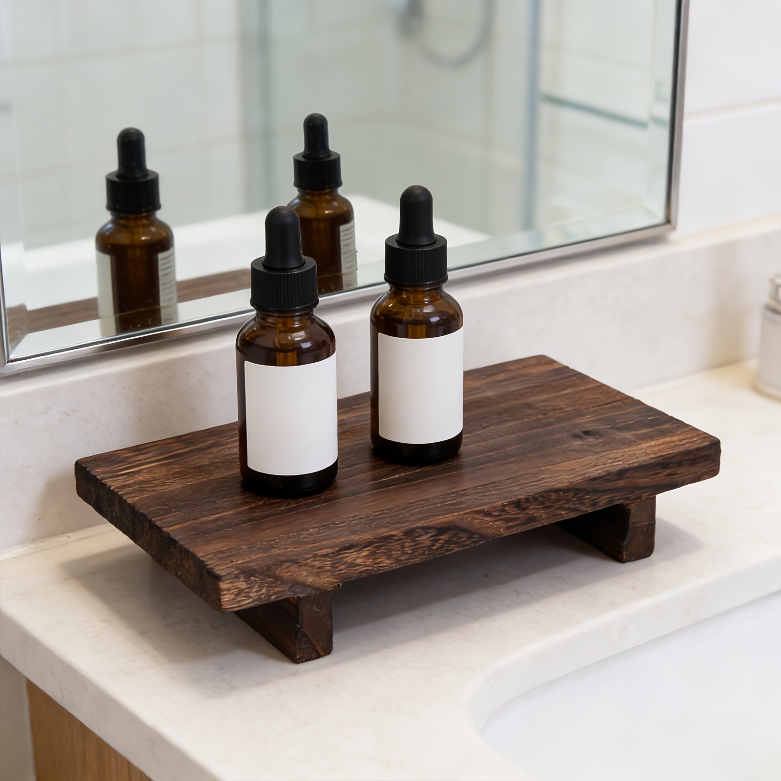 ถาดไม้ตกแต่งสไตล์วินเทจ ถาดเก็ - Zara Home Bathroom Tray บทวิจารณ์และราคา