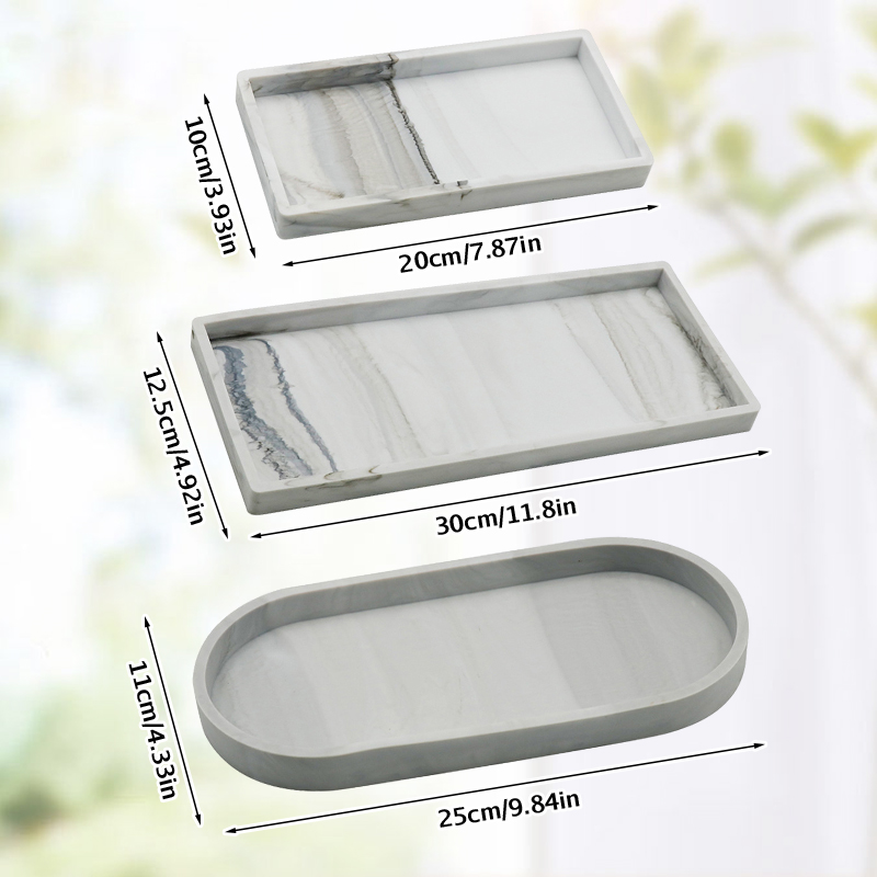 ถาดซิลิโคนหนา Shatterproof ห้อ - Zara Home Bathroom Tray บทวิจารณ์และราคา