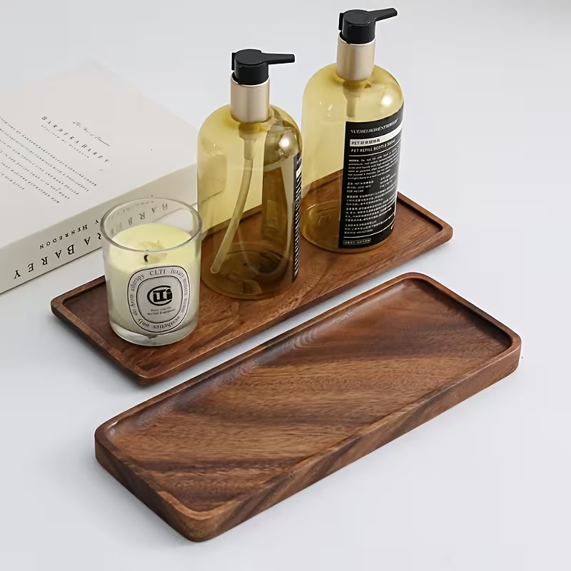 ถาดไม้ธรรมชาติ ถาดสี่เหลี่ยม จ - Zara Home Bathroom Tray บทวิจารณ์และราคา