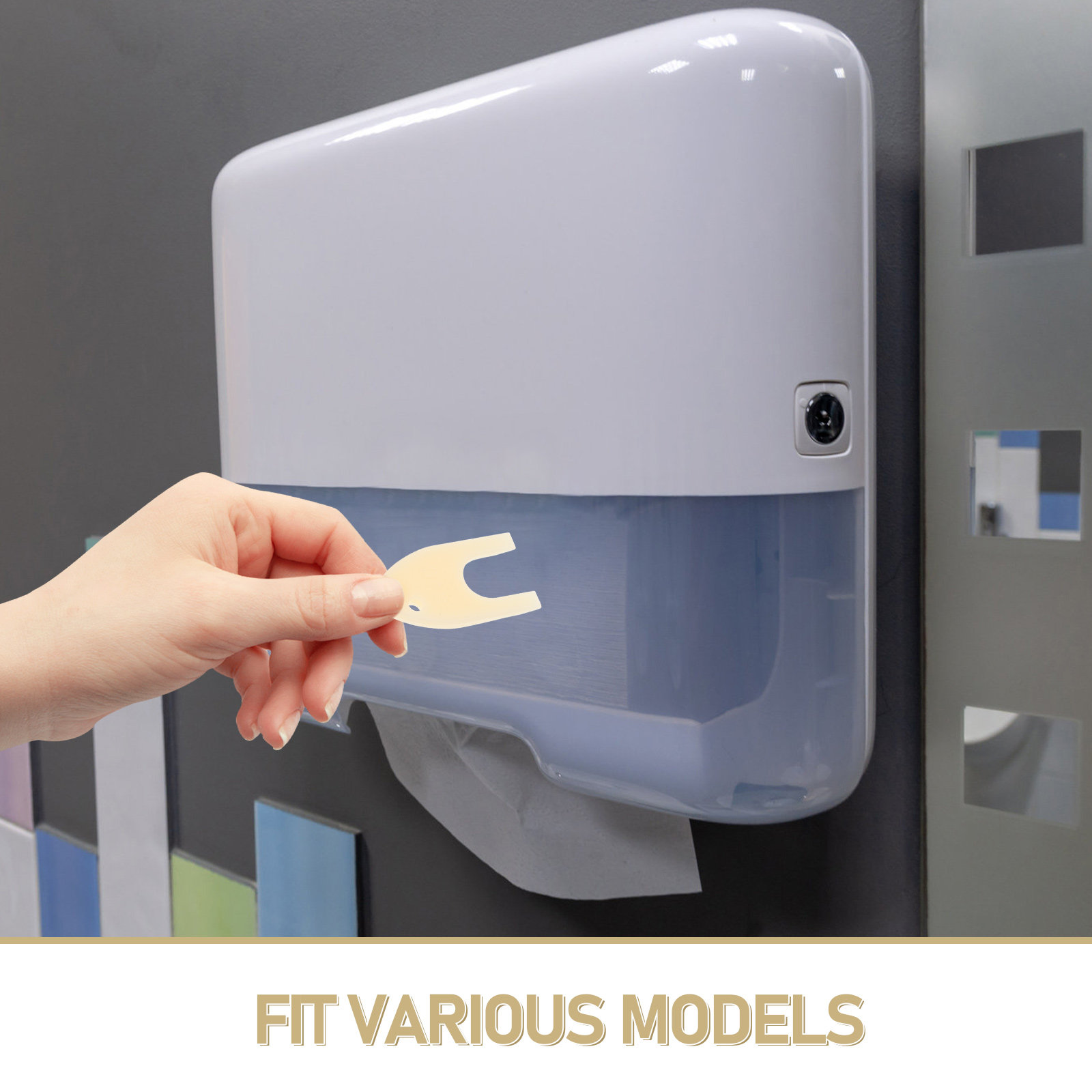 ที่ใส่กระดาษทิชชูแบบเปลี่ยนได้ - Home Bathroom Paper Towel Dispenser บทวิจารณ์และราคา