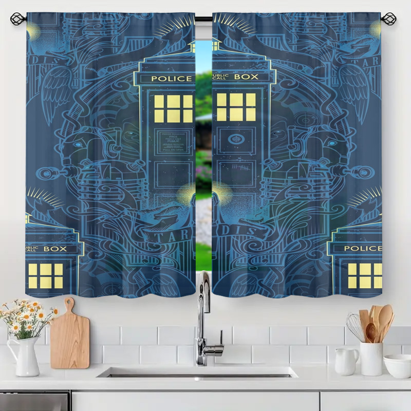 ผ้าม่านลายกราฟิกสีน้ำเงินสไตล์ - Home Bathroom Called บทวิจารณ์และราคา