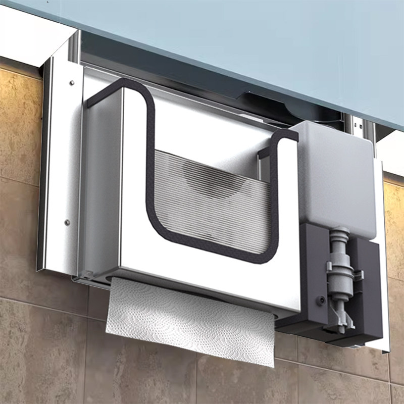 ที่ใส่กระดาษชำระแบบซ่อนพร้อมที - Home Bathroom Paper Towel Dispenser บทวิจารณ์และราคา