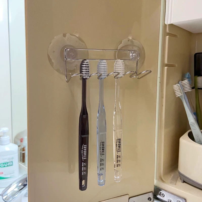 1 PC สแตนเลสสตีลผู้ถือแปรงสีฟั - Toothbrush Holder Set บทวิจารณ์และราคา
