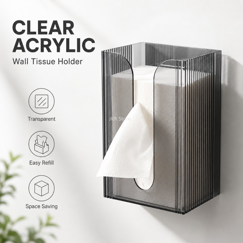 ที่ใส่กระดาษทิชชูแบบติดผนังโปร - Home Bathroom Paper Towel Dispenser บทวิจารณ์และราคา