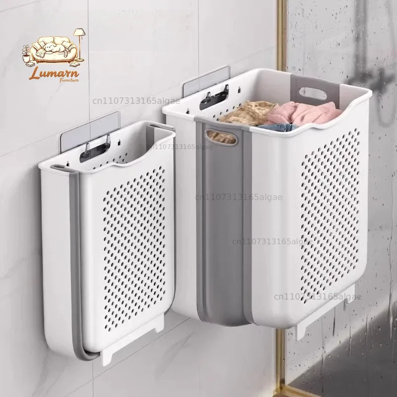 ตะกร้าผ้าสกปรกแบบพับได้ติดผนัง - Japanese Home Bathroom Design บทวิจารณ์และราคา